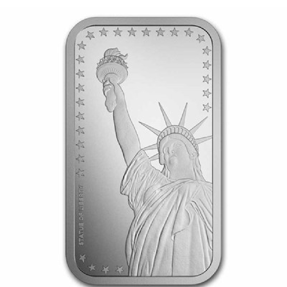 Silver Statue of Liberty Bar